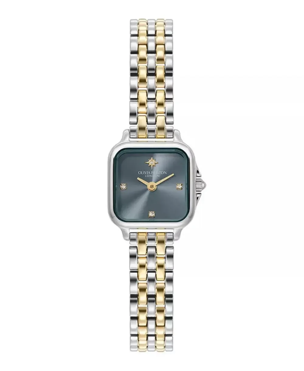 Olivia Burton Women's Grosvenor Mini Two-Tone Bracelet Watch, 20mm